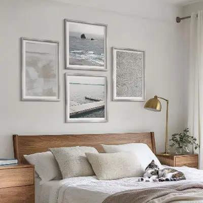 Abstrakt tavla med moderna texturer för tavelvägg ovanför soffan