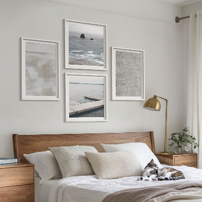 Tavelvägg ovanför soffa Abstrakt design moderna texturer