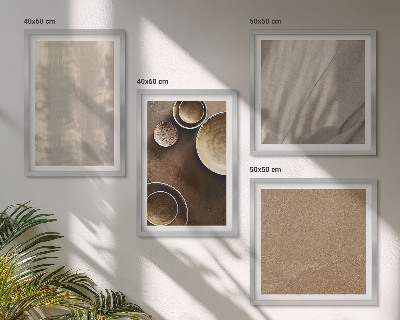 Tavelvägg ovanför soffa Strukturer texturer minimalism