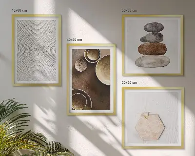 Texturer i modern konst set om 4 tavlor