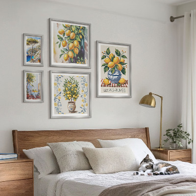 Väggdekoration tavelset Medelhavsinspirerad citrus