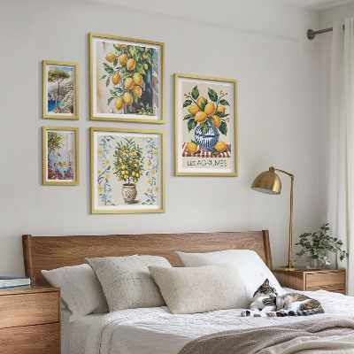 Väggdekoration tavelset Medelhavsinspirerad citrus