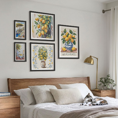 Väggdekoration tavelset Medelhavsinspirerad citrus