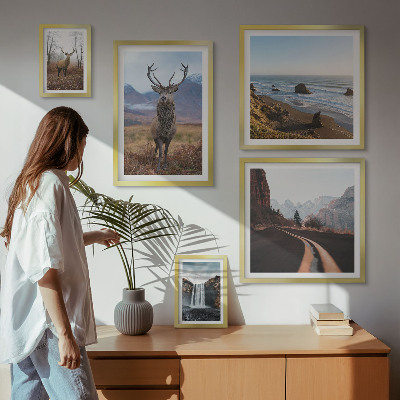 Väggdekoration tavelset Natur vilda djur landskap