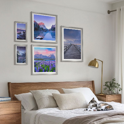 Väggdekoration tavelset Berg- och kustlandskap