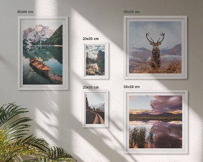 Väggdekoration tavelset Landskap berg sjöar natur