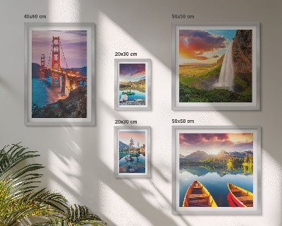 Set om 5 tavlor Landskap natur broar USA
