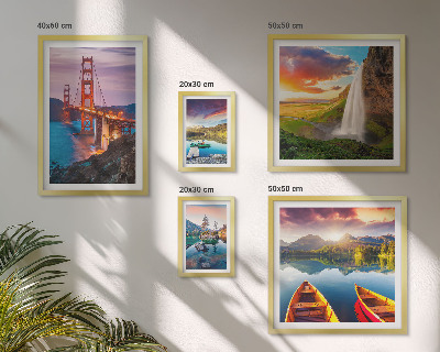 Set om 5 tavlor Landskap natur broar USA