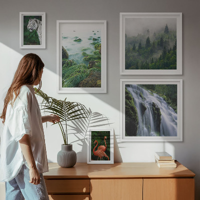 Väggdekoration tavelset Natur vilda djur landskap