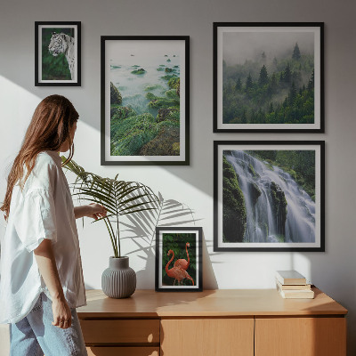 Väggdekoration tavelset Natur vilda djur landskap