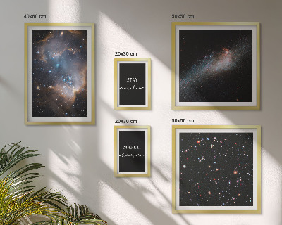 Väggdekoration tavelset Kosmisk inspirationsmotivation
