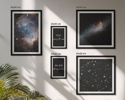 Väggdekoration tavelset Kosmisk inspirationsmotivation