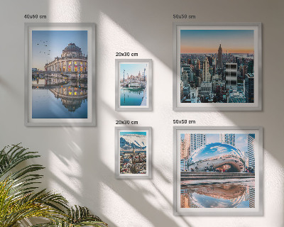 Set om 5 tavlor Urbana landskap arkitektur natur
