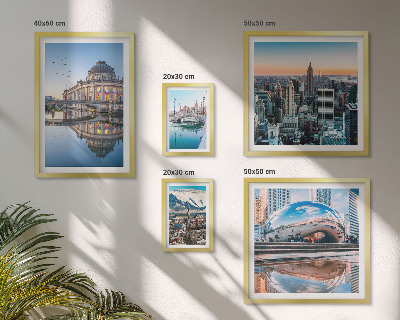 Set om 5 tavlor Urbana landskap arkitektur natur