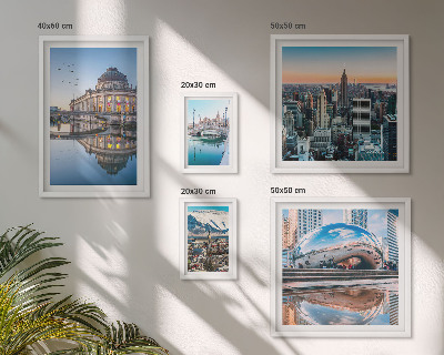 Set om 5 tavlor Urbana landskap arkitektur natur