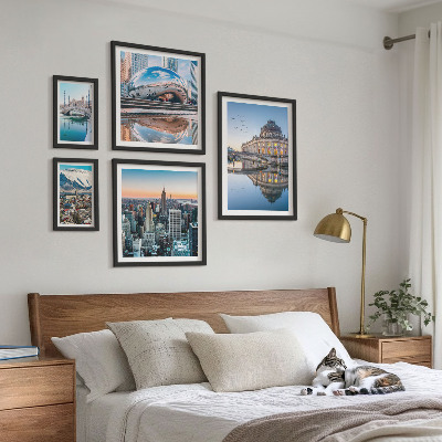 Set om 5 tavlor Urbana landskap arkitektur natur
