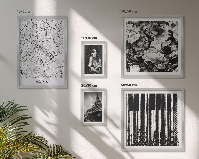 Väggdekoration tavelset Elegant arkitektur i parisisk stil