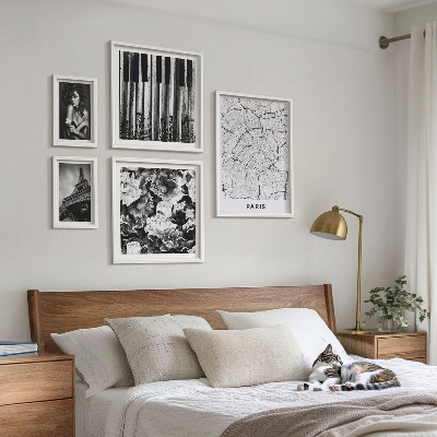 Väggdekoration tavelset Elegant arkitektur i parisisk stil
