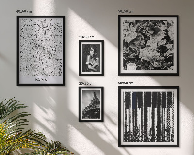 Väggdekoration tavelset Elegant arkitektur i parisisk stil