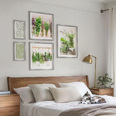Väggdekoration tavelset Inspirationer till örtdekorationer