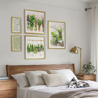 Väggdekoration tavelset Inspirationer till örtdekorationer