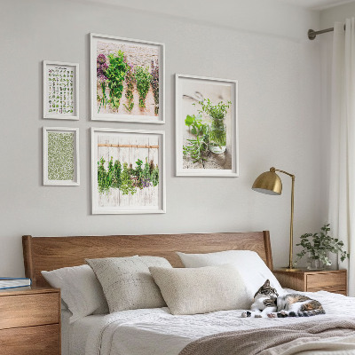 Väggdekoration tavelset Inspirationer till örtdekorationer