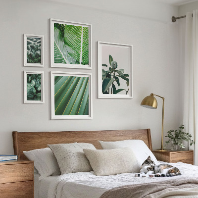 Set om 5 tavlor Inspirationer från tropiska växter