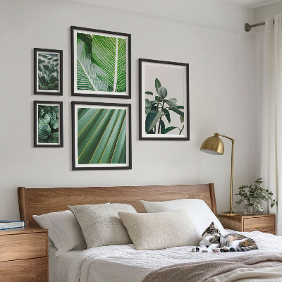 Set om 5 tavlor Inspirationer från tropiska växter
