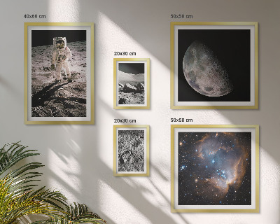 Tavelvägg med 5 tavlor Kosmiska upptäckter och hemligheter
