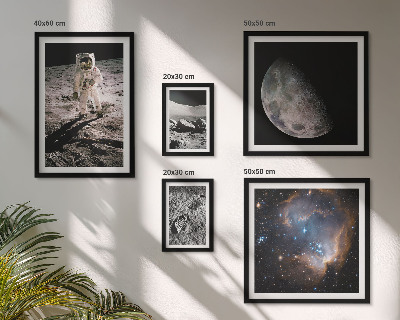 Tavelvägg med 5 tavlor Kosmiska upptäckter och hemligheter