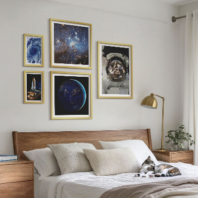 Set om 5 tavlor Astronauternas rymdupptäckter