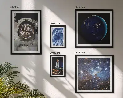 Astronauternas rymdupptäckter set om 5 tavlor