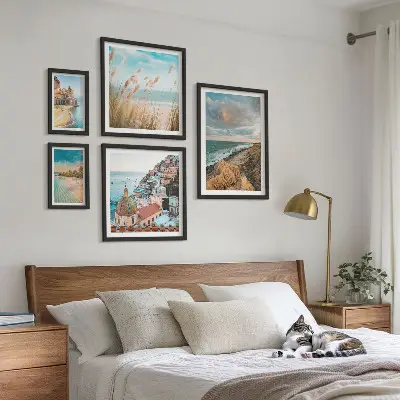 Världens strandlandskap set om 5 tavlor