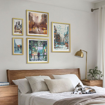 Set om 5 tavlor Moderna stadslandskap