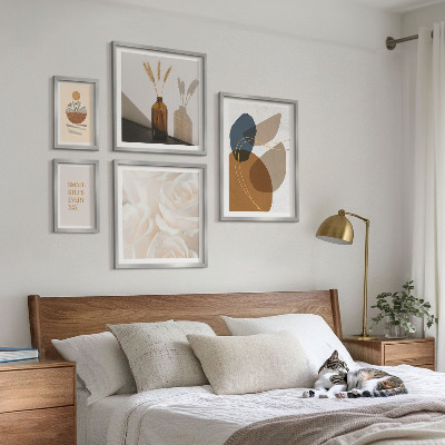 Väggdekoration tavelset Boho växtdekorationer