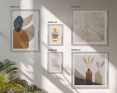 Väggdekoration tavelset Boho växtdekorationer