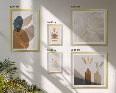 Väggdekoration tavelset Boho växtdekorationer