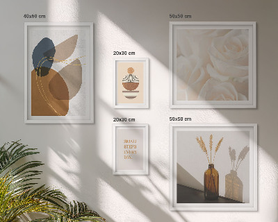 Väggdekoration tavelset Boho växtdekorationer