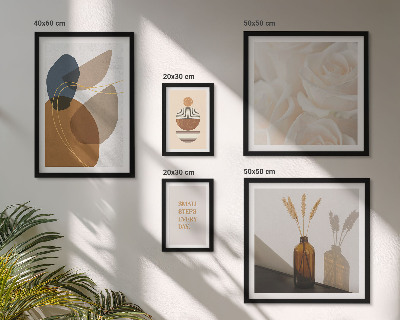 Väggdekoration tavelset Boho växtdekorationer