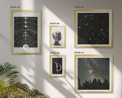 Set om 5 tavlor Kosmiska inspirationer från galaxen