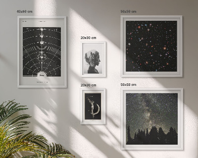 Set om 5 tavlor Kosmiska inspirationer från galaxen