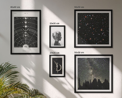 Set om 5 tavlor Kosmiska inspirationer från galaxen