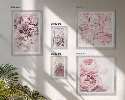 Tavelvägg med 5 tavlor Vintage blomsterarrangemang