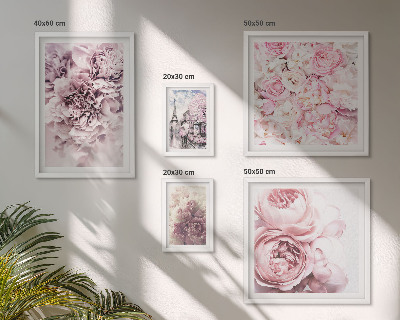 Tavelvägg med 5 tavlor Vintage blomsterarrangemang