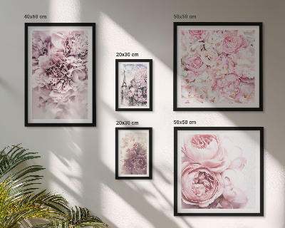 Tavelvägg med 5 tavlor Vintage blomsterarrangemang