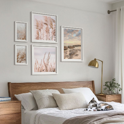 Väggdekoration tavelset Havslandskap, sol