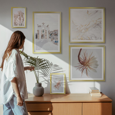 Set om 5 tavlor Snygg utsikt arkitektur natur