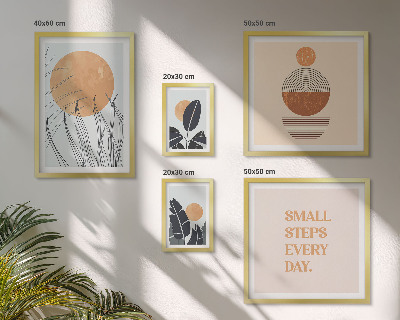 Väggdekoration tavelset Snygga slagord med växtgrafik