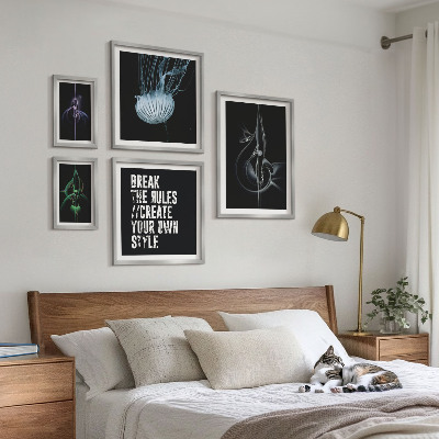 Set om 5 tavlor Abstrakta kreativa motiv