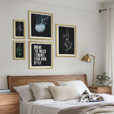 Set om 5 tavlor Abstrakta kreativa motiv